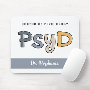 Aangepaste PsyD Doctor in de psychologie Psycholoo Muismat