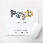 Aangepaste PsyD Doctor in de psychologie Psycholoo Muismat (Met muis)