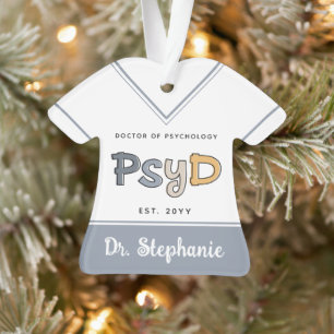 Aangepaste PsyD Doctor in de psychologie Psycholoo Ornament