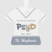 Aangepaste PsyD Doctor in de psychologie Psycholoo Ornament (voorkant)