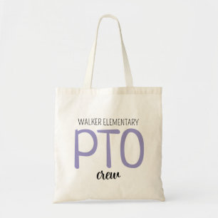 Aangepaste PTO Crew Tas, Ouder Leraren Organisatie Tote Bag