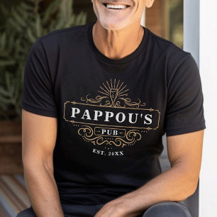 Aangepaste Pub Home Bar-jaar ingesteld T-shirt