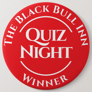 Aangepaste Pub Quiz Nacht Winnaar Knop Badge Ronde Button 6,0 Cm