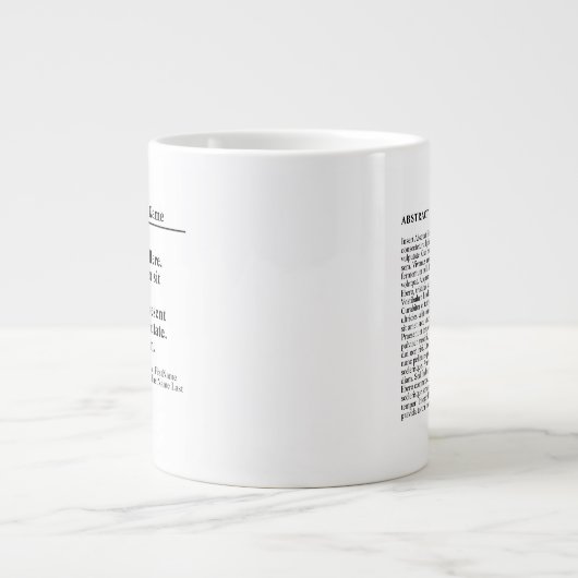 Aangepaste publicatie Jumbo 20oz Mok (Voorkant)