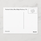 Aangepaste Puckett Cabin Sideview Briefkaarten (Achterkant)