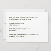 Aangepaste Puerto Rico Bon Voyage Party Kaart (Achterkant)