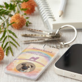 Aangepaste Pug-huisdier-verlies-sleutelhanger – Ge Sleutelhanger (Voorkant Rechts)