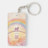 Aangepaste Pug-huisdier-verlies-sleutelhanger – Ge Sleutelhanger (achterkant)