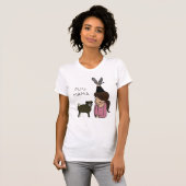 Aangepaste Pug Mama T-Shirt (Voorkant volledig)