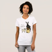 Aangepaste Pug Mama T-Shirt (Voorkant volledig)
