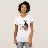 Aangepaste Pug Mama  T-shirt (Voorkant volledig)