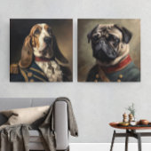 Aangepaste Pug Regal Historische Militaire Poster