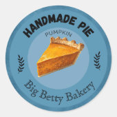 Aangepaste Pumpkin Pie Labels | Gepersonaliseerde  (Voorkant)