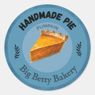 Aangepaste Pumpkin Pie Labels Gepersonaliseerde