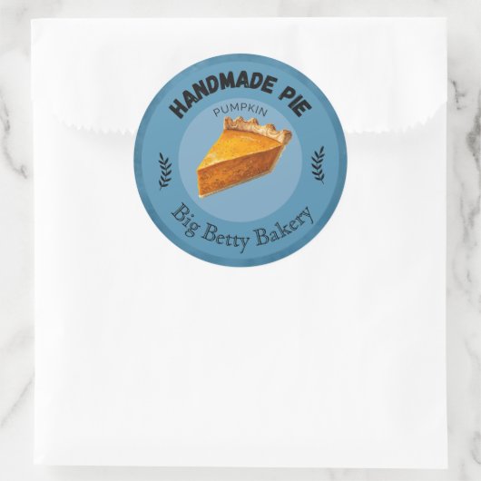Aangepaste Pumpkin Pie Labels | Gepersonaliseerde  (Tas)