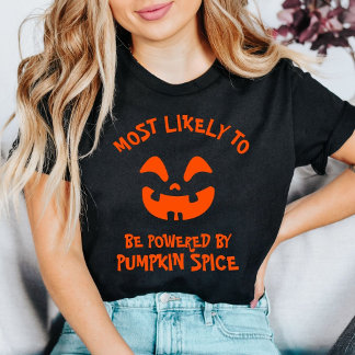 Aangepaste Pumpkin Spice Halloween T-shirt