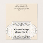 Aangepaste punt gevouwen display Kaart voor het op (Buitenkant ongevouwen)