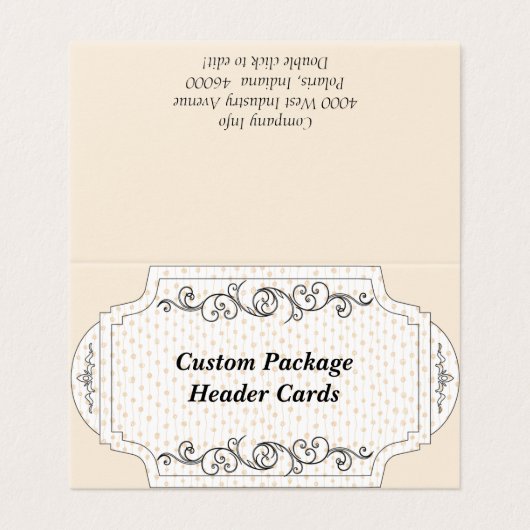 Aangepaste punt gevouwen display Kaart voor het op (Buitenkant ongevouwen)