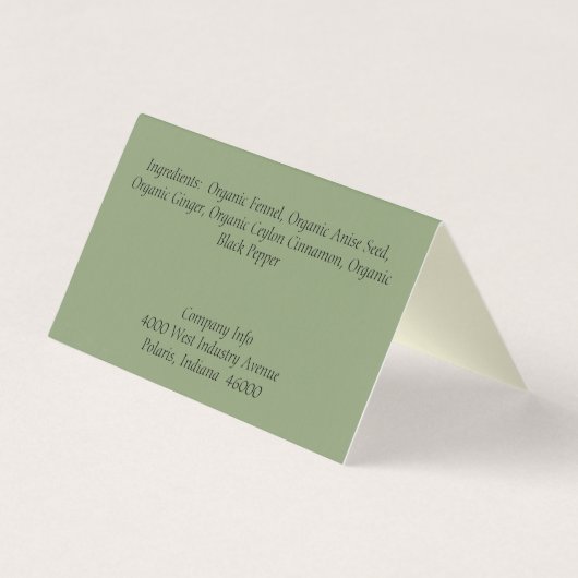 Aangepaste punt gevouwen display Kaart voor het op (Achterkant)