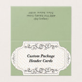 Aangepaste punt gevouwen display Kaart voor het op (Buitenkant ongevouwen)