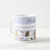 Aangepaste Puppies bevestigen Koffiemok (Voorkant links)