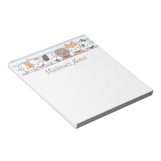 Aangepaste Puppies-laptop Notitieblok (Schuin)