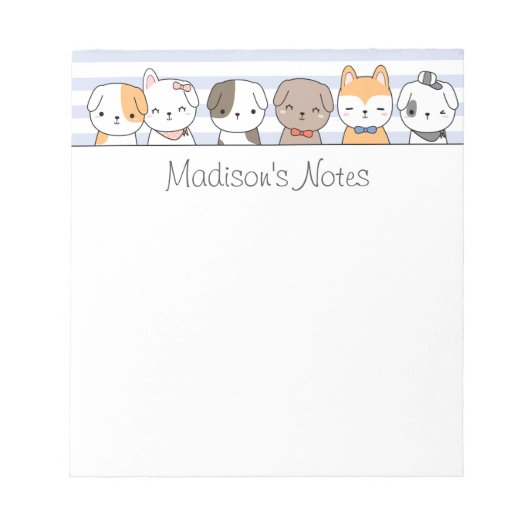 Aangepaste Puppies-laptop Notitieblok (Voorkant)