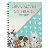 Aangepaste Puppy Dog Journal en Notitieboek (Voorkant)