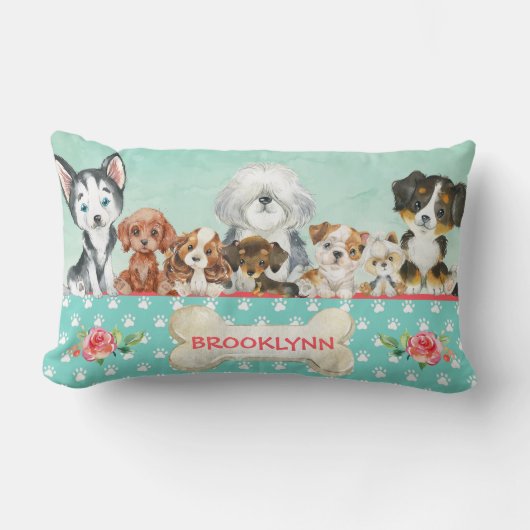 Aangepaste puppy Dog Pillow Kussen (Voorkant)
