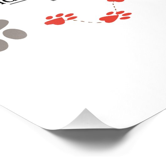 Aangepaste Puppy Geboortecertificaat Foto Afdruk (Hoek)