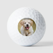 Aangepaste Puppy Hond Foto Huisdier Modern Geperso Golfballen (Voorkant)