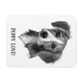 Aangepaste puppy magneet (Horizontaal)