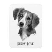 Aangepaste puppy magneet (Verticaal)