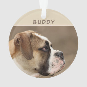 Aangepaste Puppy Volwassen Hond 2 Foto Vakantie Aa Ornament