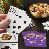 Aangepaste PURPEREN 50ste klasreünie  Pokerkaarten (Insitu)