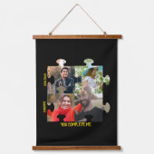 Aangepaste puzzel Je vult me een paar foto Hangend Wandkleed (Voorkant)