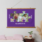 Aangepaste puzzel Je vult me een paar foto Hangend Wandkleed (Slaapkamer)