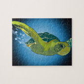 AANGEPASTE PUZZEL MET GESCHENKDOOS- ZEE SCHILDPAD (Horizontaal)