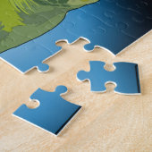 AANGEPASTE PUZZEL MET GESCHENKDOOS- ZEE SCHILDPAD (Zijkant)