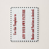 Aangepaste puzzel - voeg je eigen afbeelding toe (Verticaal)