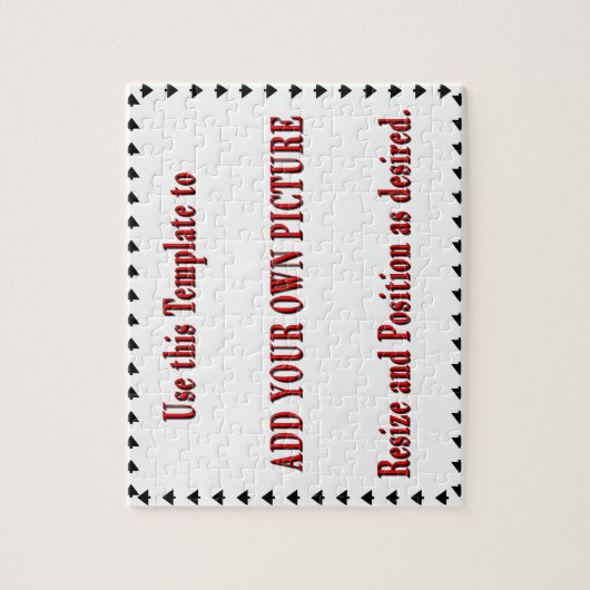 Aangepaste puzzel - voeg je eigen afbeelding toe (Verticaal)