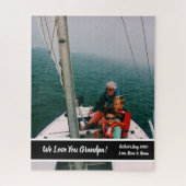 Aangepaste puzzel voor foto's op vaderdag opa legpuzzel (Verticaal)