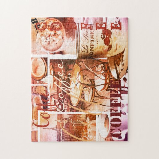 Aangepaste puzzel voor het overlay van het Koffiep Legpuzzel (Verticaal)