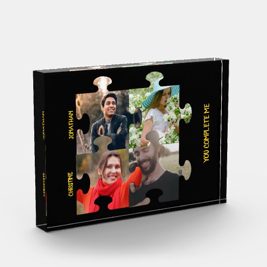 Aangepaste puzzelfoto Je vult me paar in Fotoblokken (Links)