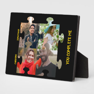 Aangepaste puzzelfoto Je vult me paar in Fotoplaat