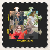 Aangepaste puzzelfoto Je vult me paar in Kartonnen Onderzetters (Voorkant)