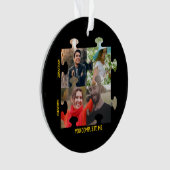 Aangepaste puzzelfoto Je vult me paar in Ornament (voorkant)