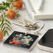 Aangepaste puzzelfoto Je vult me paar in Sleutelhanger (Voorkant Rechts)