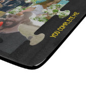 Aangepaste puzzelfoto Je vult me paar in Snijplank (Hoek)