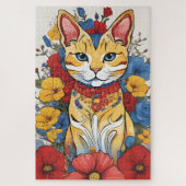 Aangepaste puzzels, Creëer uw eigen kat thema puzz Legpuzzel (Verticaal)